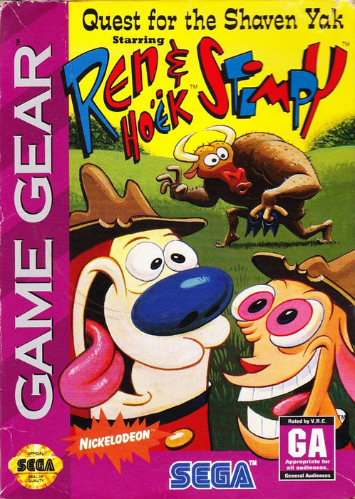 Ren and Stimpy Quest for the Shaven Yak (Sega Game Gear) - for just $0! 