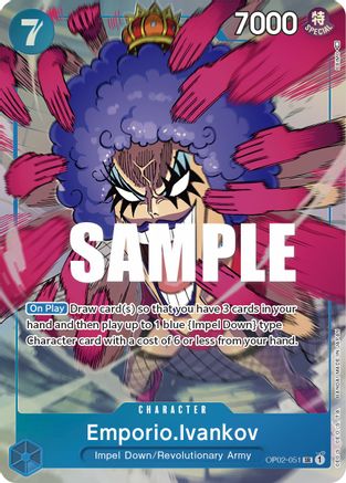 Emporio.Ivankov (051) (Alternate Art) (OP02-051) - Paramount War Foil - for just $2.63! 