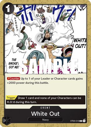 White Out (ST06-016) - Starter Deck 6: Absolute Justice - for just $0.08! 