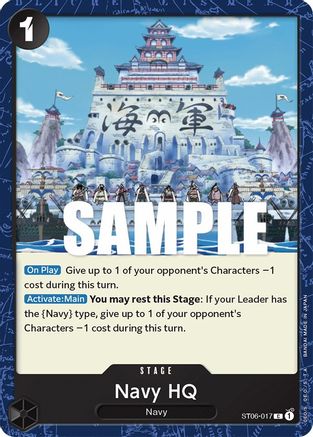 Navy HQ (ST06-017) - Starter Deck 6: Absolute Justice - for just $0.50! 