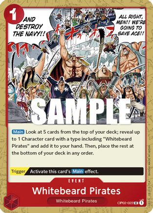 Whitebeard Pirates (OP02-022) - Paramount War - for just $0.10! 