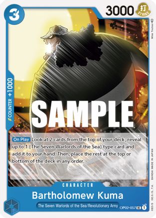 Bartholomew Kuma (OP02-057) - Paramount War - for just $0.04! 