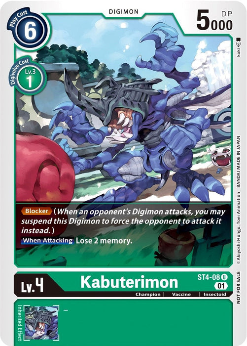 Kabuterimon [ST4-08] (Winner Pack Xros Encounter) [Starter Deck: Giga Green Promos] - Just $0.35! Shop now at Retro Gaming of Denver