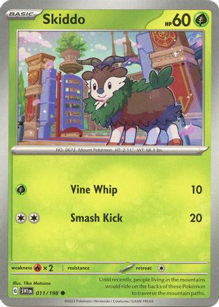 Skiddo 011/198 - SV01 Scarlet & Violet Base Set - for just $0.05! 