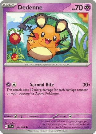 Dedenne 095/198 - SV01 Scarlet & Violet Base Set - for just $0.10! 