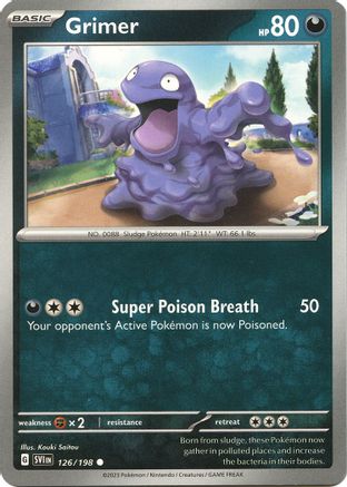 Grimer 126/198 - SV01 Scarlet & Violet Base Set - for just $0.05! 