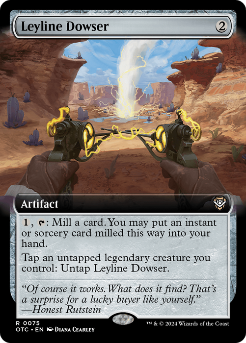 Leyline Dowser (OTC-075) - Outlaws of Thunder Junction Commander: (Extended Art) - for just $0.06! 