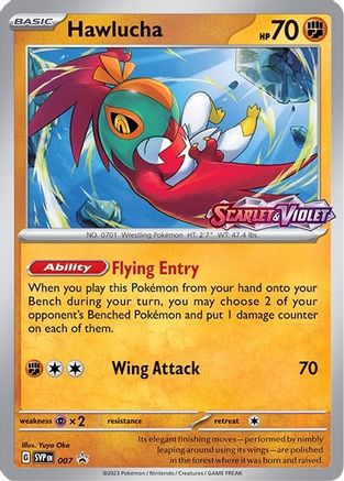 Hawlucha 007 - SV Scarlet & Violet Promo Cards - Holofoil - for just $2! 