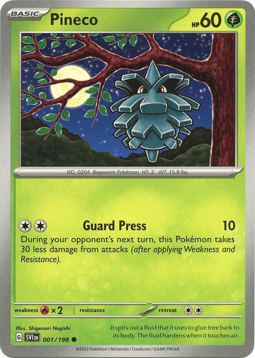 Pineco (001/198) [Scarlet & Violet: Base Set] - for just $0.10! 