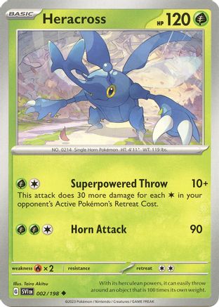 Heracross 002/198 - SV01 Scarlet & Violet Base Set - for just $0.05! 