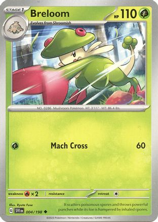 Breloom 004/198 - SV01 Scarlet & Violet Base Set - for just $0.05! 