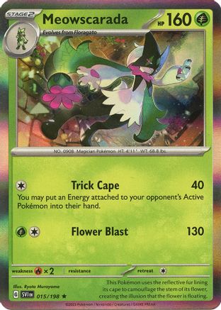 Meowscarada 015/198 - SV01 Scarlet & Violet Base Set Holofoil - for just $0.09! 