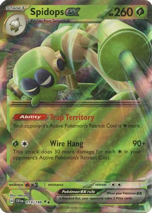 Spidops ex 019/198 - SV01 Scarlet & Violet Base Set Holofoil - for just $0.43! 