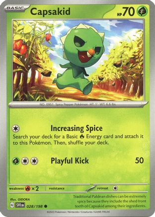 Capsakid 028/198 - SV01 Scarlet & Violet Base Set - for just $0.05! 