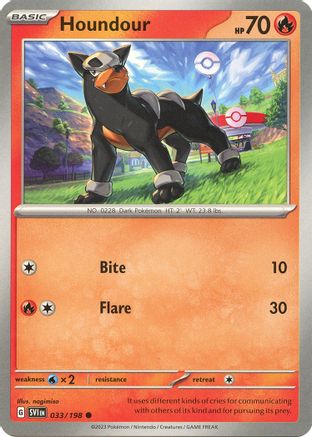 Houndour 033/198 - SV01 Scarlet & Violet Base Set - for just $0.05! 