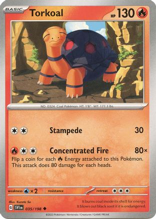 Torkoal 035/198 - SV01 Scarlet & Violet Base Set - for just $0.04! 
