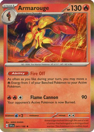 Armarouge 041/198 - SV01 Scarlet & Violet Base Set Holofoil - for just $0.09! 