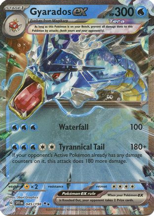 Gyarados ex 045/198 - SV01 Scarlet & Violet Base Set Holofoil - for just $0.90! 