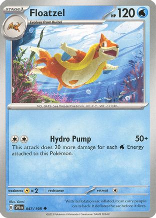 Floatzel 047/198 - SV01 Scarlet & Violet Base Set - for just $0.05! 