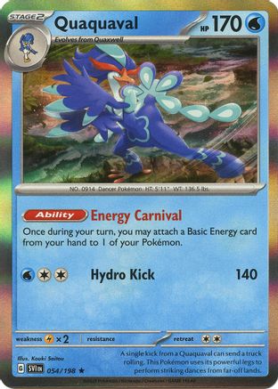 Quaquaval 054/198 - SV01 Scarlet & Violet Base Set Holofoil - for just $0.08! 
