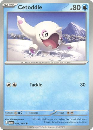 Cetoddle 058/198 - SV01 Scarlet & Violet Base Set - for just $0.06! 