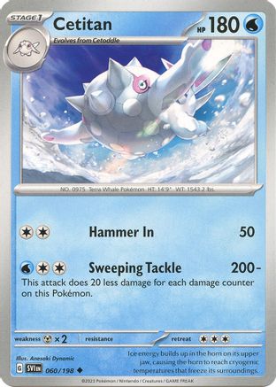 Cetitan 060/198 - SV01 Scarlet & Violet Base Set - for just $0.05! 