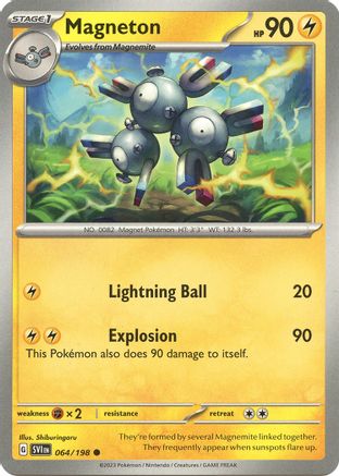 Magneton 064/198 - SV01 Scarlet & Violet Base Set - for just $0.05! 
