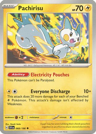 Pachirisu 068/198 - SV01 Scarlet & Violet Base Set - for just $0.05! 