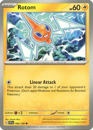 Rotom 069/198 - SV01 Scarlet & Violet Base Set - for just $0.05! 