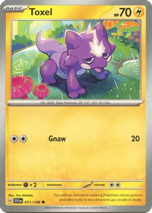Toxel 071/198 - SV01 Scarlet & Violet Base Set - for just $0.05! 