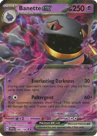 Banette ex 088/198 - SV01 Scarlet & Violet Base Set Holofoil - for just $0.28! 