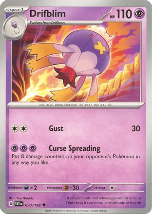 Drifblim 090/198 - SV01 Scarlet & Violet Base Set - for just $0.05! 