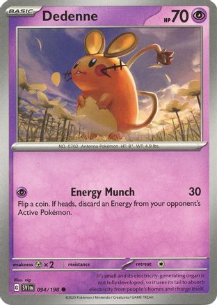 Dedenne 094/198 - SV01 Scarlet & Violet Base Set - for just $0.05! 