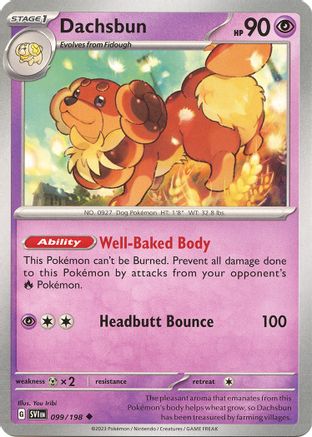 Dachsbun 099/198 - SV01 Scarlet & Violet Base Set - for just $0.09! 