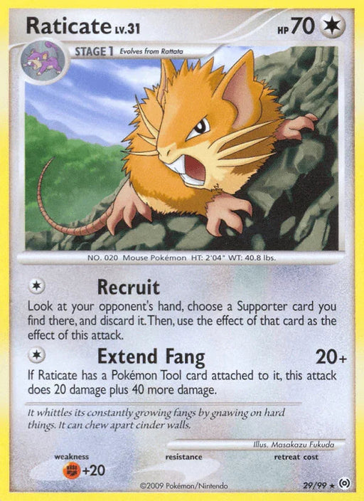 Raticate (29/99) [Platinum: Arceus] - for just $0.45! 