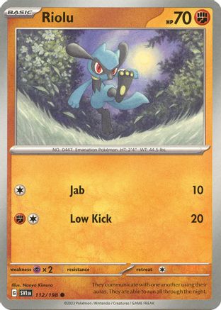 Riolu 112/198 - SV01 Scarlet & Violet Base Set - for just $0.07! 