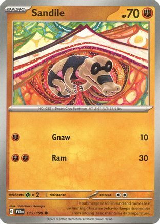 Sandile 115/198 - SV01 Scarlet & Violet Base Set - for just $0.05! 