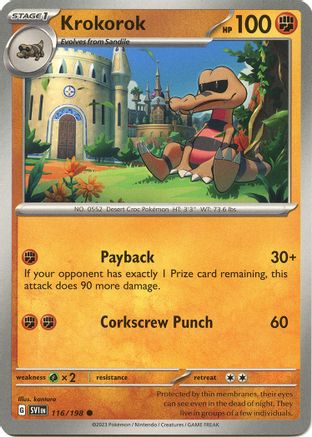 Krokorok 116/198 - SV01 Scarlet & Violet Base Set - for just $0.05! 