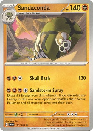 Sandaconda 120/198 - SV01 Scarlet & Violet Base Set - for just $0.05! 