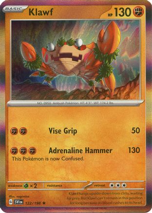 Klawf 122/198 - SV01 Scarlet & Violet Base Set Holofoil - for just $0.05! 