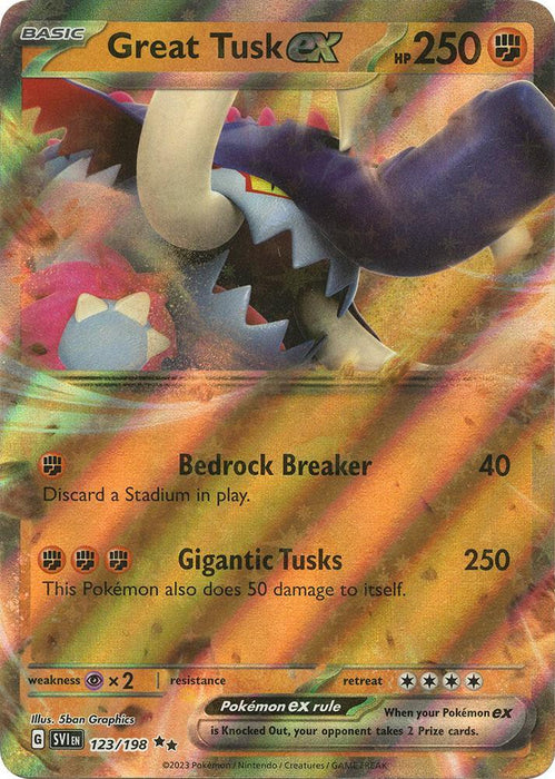 Great Tusk ex (123/198) [Scarlet & Violet: Base Set] - for just $0.25! 