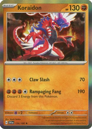 Koraidon 124/198 - SV01 Scarlet & Violet Base Set Holofoil - for just $0.05! 