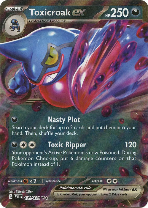 Toxicroak ex (131/198) [Scarlet & Violet: Base Set] - for just $0.25! 