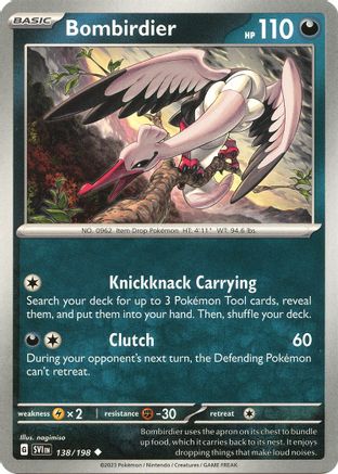 Bombirdier 138/198 - SV01 Scarlet & Violet Base Set - for just $0.04! 