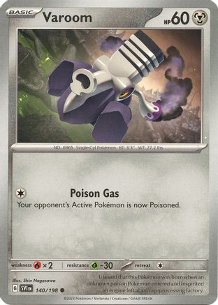 Varoom 140/198 - SV01 Scarlet & Violet Base Set - for just $0.05! 