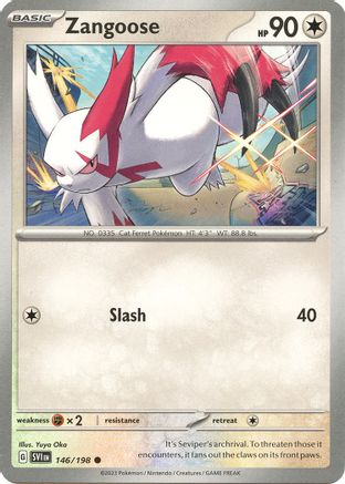 Zangoose 146/198 - SV01 Scarlet & Violet Base Set - for just $0.05! 