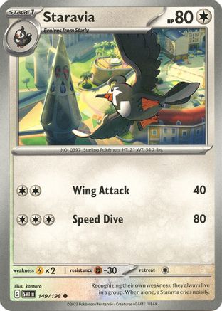 Staravia 149/198 - SV01 Scarlet & Violet Base Set - for just $0.05! 