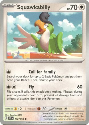 Squawkabilly 162/198 - SV01 Scarlet & Violet Base Set - for just $0.05! 