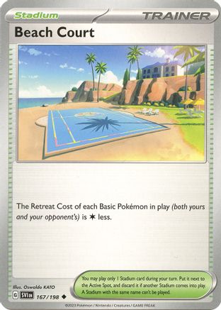 Beach Court 167/198 - SV01 Scarlet & Violet Base Set - for just $0.05! 