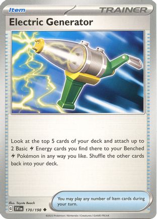 Electric Generator 170/198 - SV01 Scarlet & Violet Base Set - for just $0.03! 